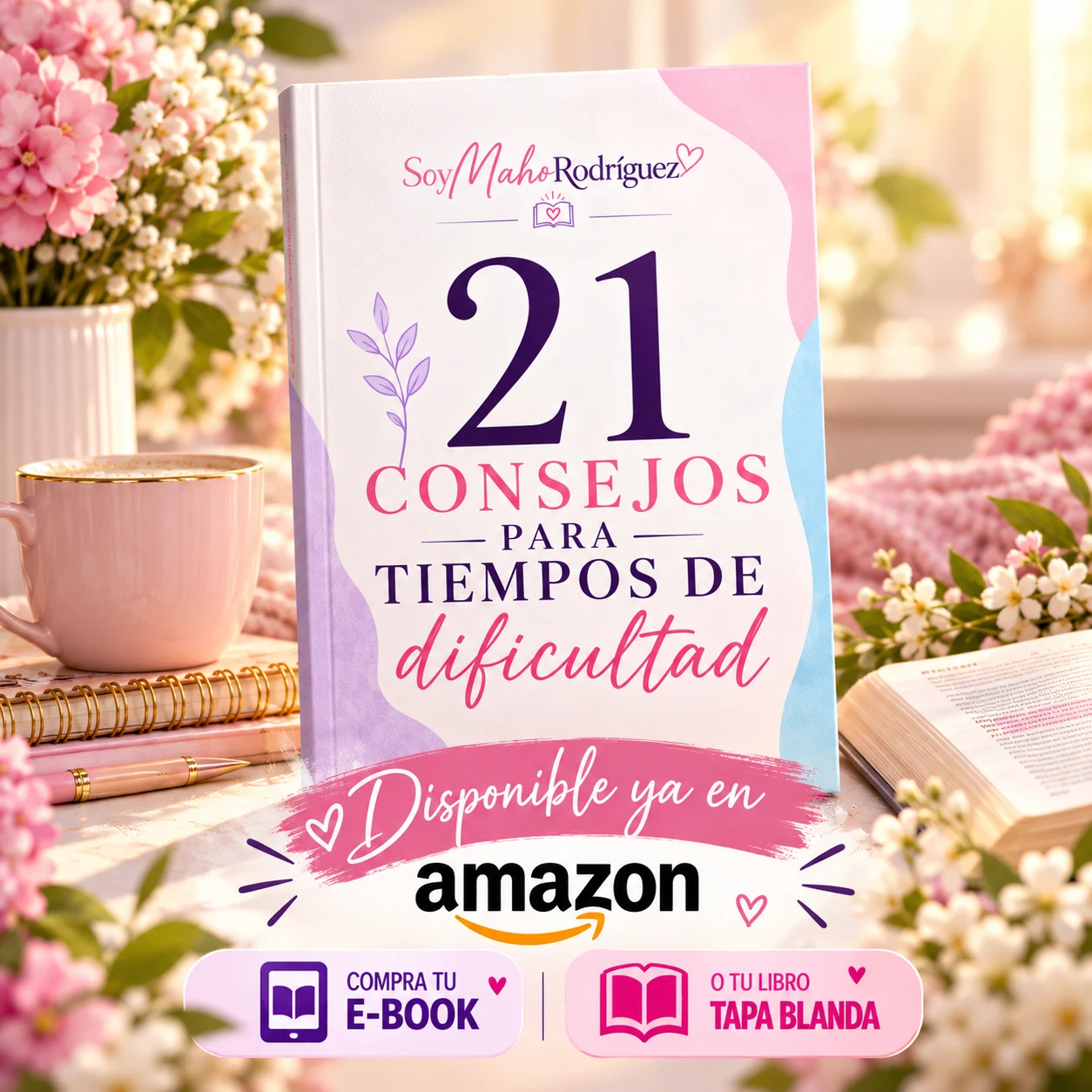 Arte original del libro 21 Consejos para tiempos de dificultad