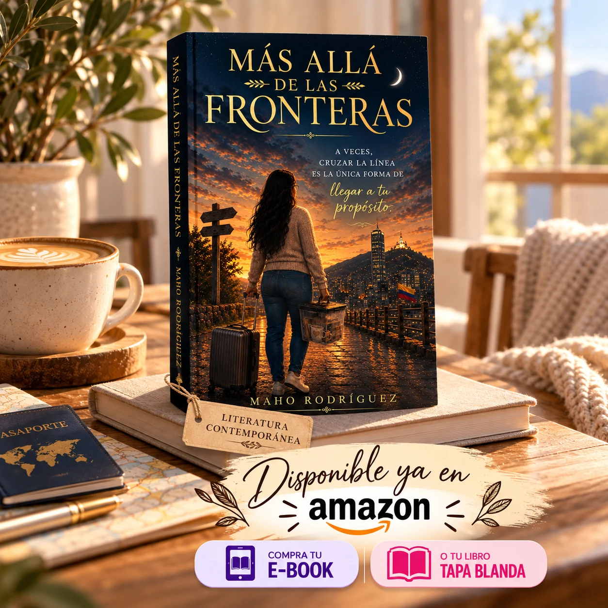 Arte original del libro Más allá de las fronteras